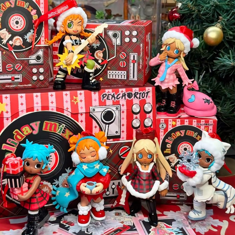 POP MART POP MART - LIL PEACH RIOT  [HOLIDAY MIXTAPE SERIES] - BLINDBOX MINI FIGURE