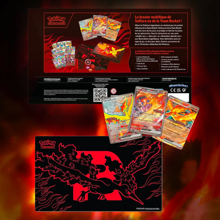 POKEMON TCG - COLLECTION ULTRA PREMIUM "SULFURA EX DE LA TEAM ROCKET" - EDITION FRANCAISE
