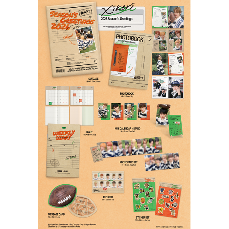 XIKERS (싸이커스) - 2026 SEASON'S GREETINGS - [CALENDAR] PACKAGE