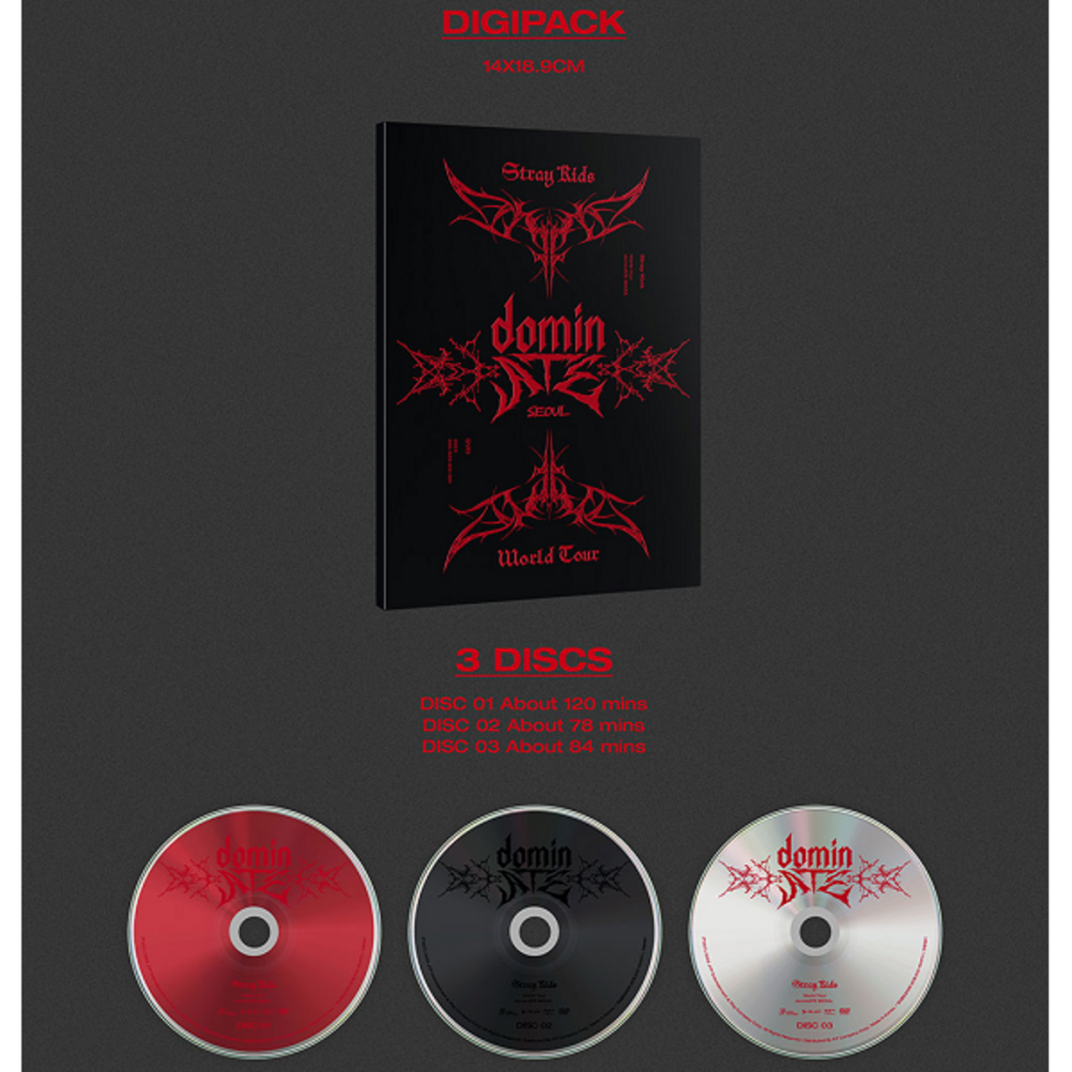 STRAY KIDS (스트레이 키즈) - WORLD TOUR [DOMINATE SEOUL] - [3DVD