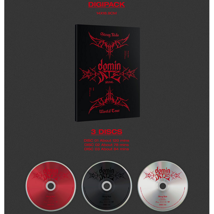 STRAY KIDS (스트레이 키즈) - WORLD TOUR [DOMINATE SEOUL] - [3DVD] PACKAGE