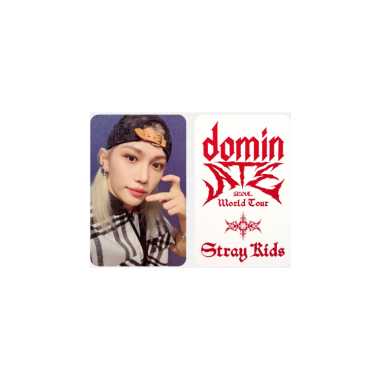 STRAY KIDS (스트레이 키즈) - OFFICIAL [DOMINATE SEOUL WORLD TOUR] EXTRA POB PHOTOCARD