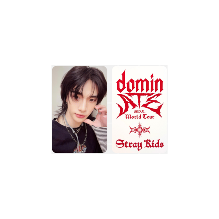 STRAY KIDS (스트레이 키즈) - OFFICIAL [DOMINATE SEOUL WORLD TOUR] EXTRA POB PHOTOCARD