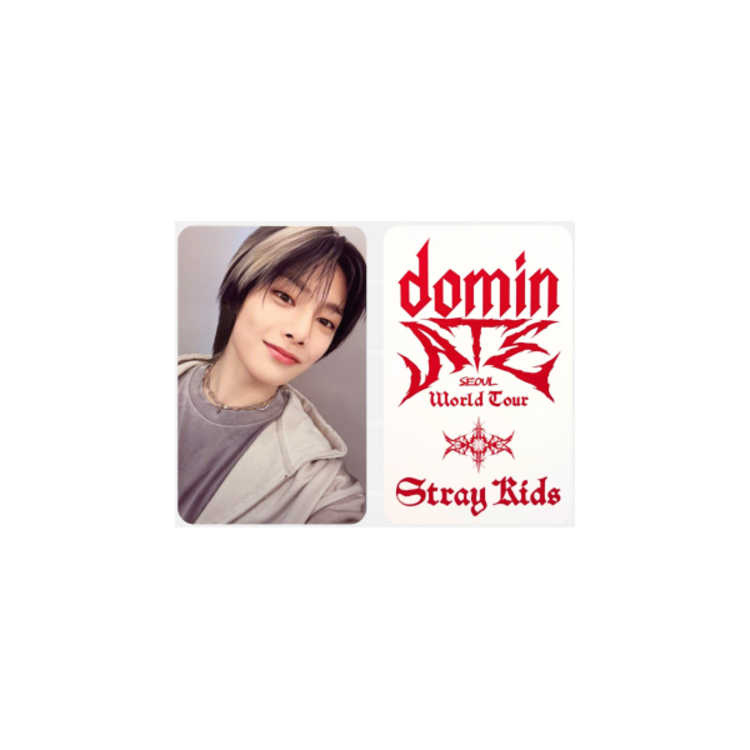 STRAY KIDS (스트레이 키즈) - OFFICIAL [DOMINATE SEOUL WORLD TOUR] EXTRA POB PHOTOCARD