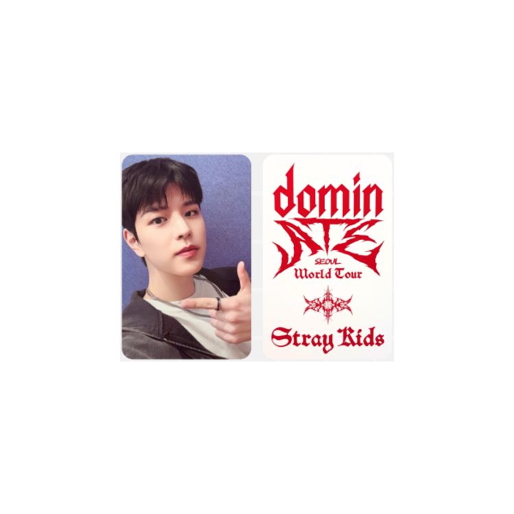 STRAY KIDS (스트레이 키즈) - OFFICIAL [DOMINATE SEOUL WORLD TOUR] EXTRA POB PHOTOCARD