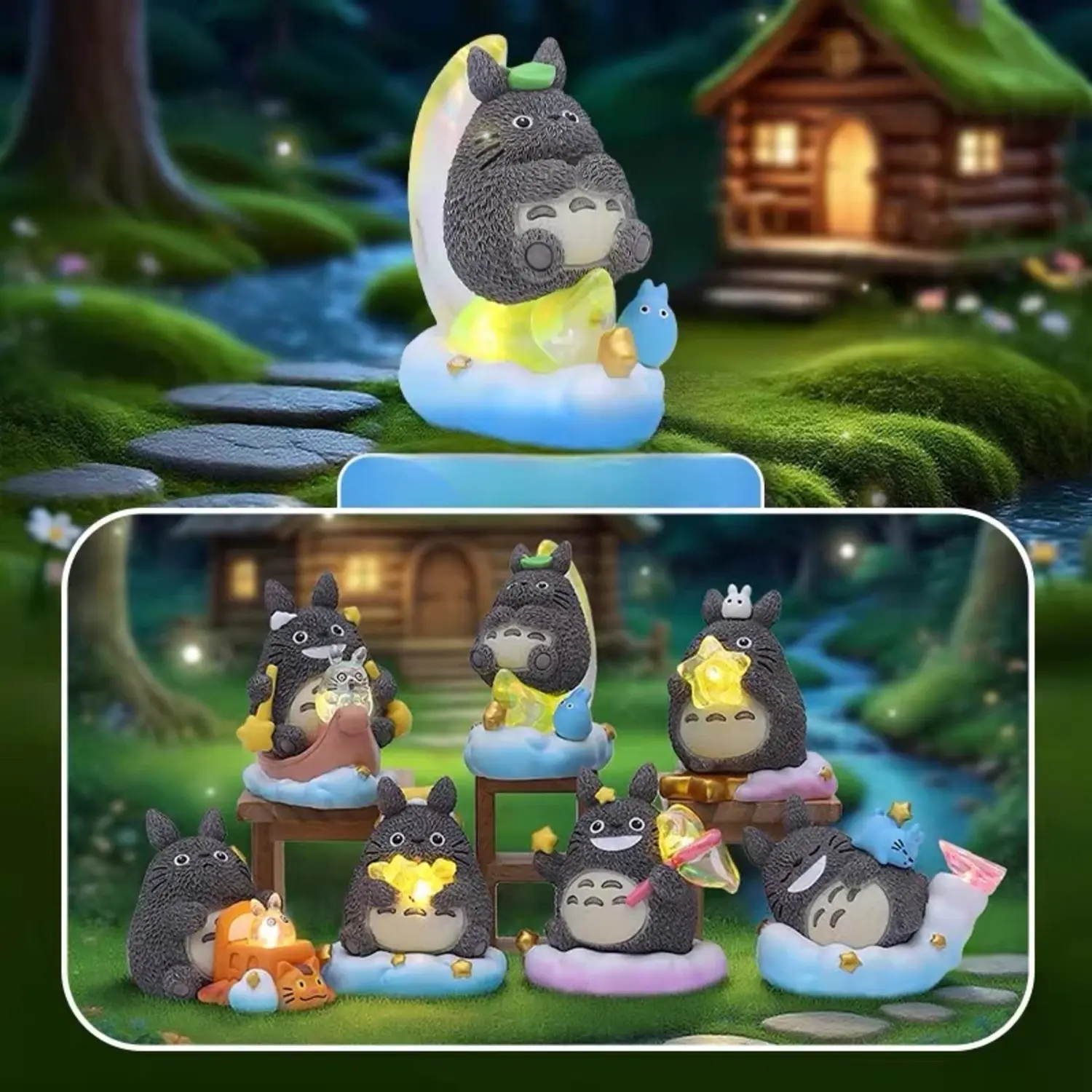 STUDIO GHIBLI - THE INVISIBLE TOTORO ON THE ROAD AT NIGHT
