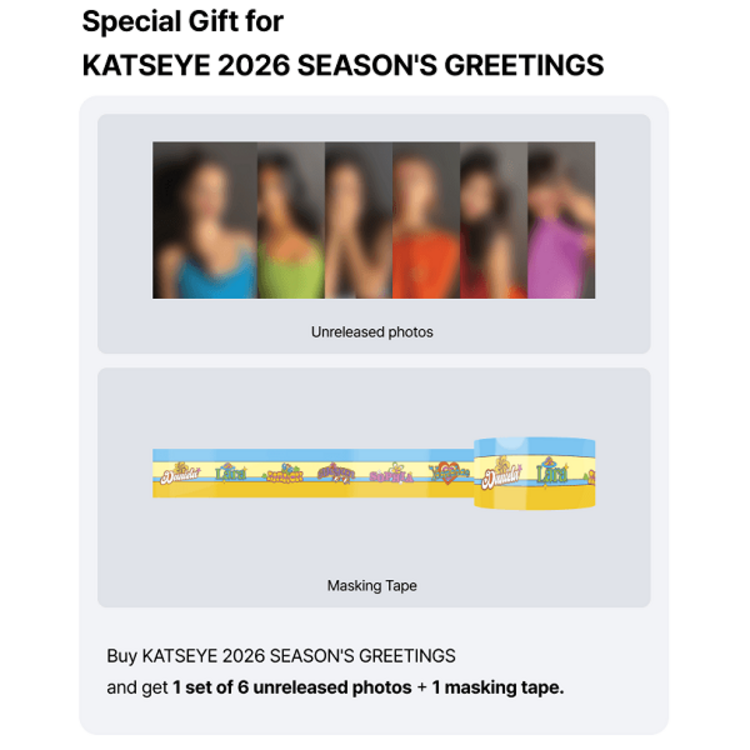 KATSEYE  - 2026 SEASON'S GREETINGS [MOD & MAD] - [WALL CALENDAR] PACKAGE + [WEVERSE GIFT]