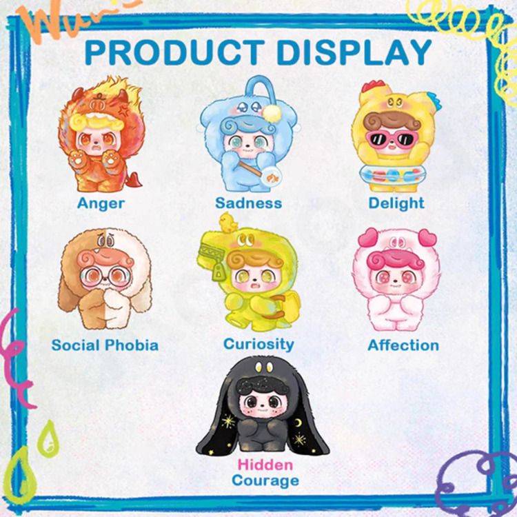 JOTOYS - QKID [EMOTIONAL HAIRY MONSTERS] - PLUSH BLINDBOX