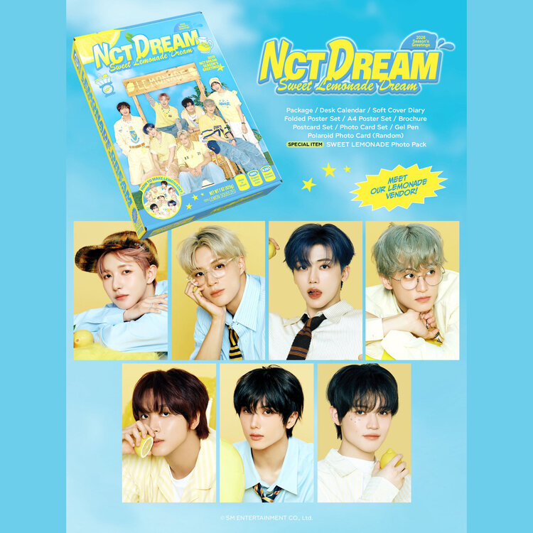 NCT DREAM (엔시티 드림) - 2026 SEASON'S GREETINGS - [DESK CALENDAR] PACKAGE + [WITHMUU PHOTOCARD SET]