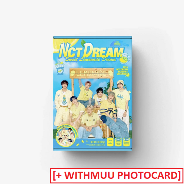 NCT DREAM (엔시티 드림) - 2026 SEASON'S GREETINGS - [DESK CALENDAR] PACKAGE + [WITHMUU PHOTOCARD SET]