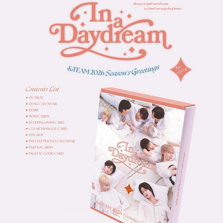 &TEAM (エンティーム) - 2026 SEASON'S GREETINGS "IN A DAYDREAM" - [DESK CALENDAR + DIGITAL CODE] PACKAGE