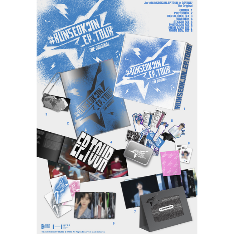 [PREORDER] JIN (김석진) [BTS] - [#RUNSEOKLJIN_EP.TOUR IN GOYANG] THE ORIGINAL - [DIGITAL CODE] PACKAGE