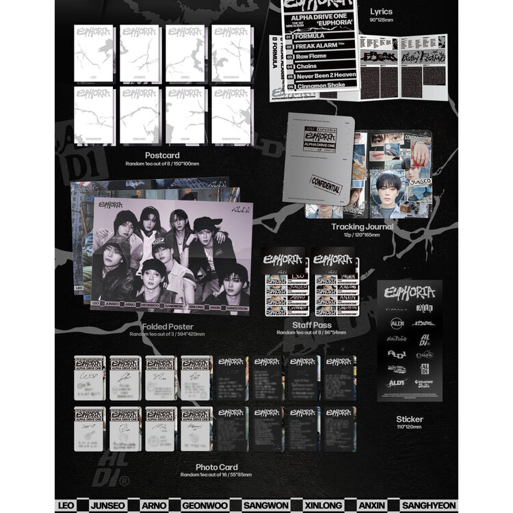 [PREORDER] ALPHA DRIVE ONE (알파드라이브원) - EUPHORIA - [FREAK ALARM VER.] - 1ST MINI ALBUM