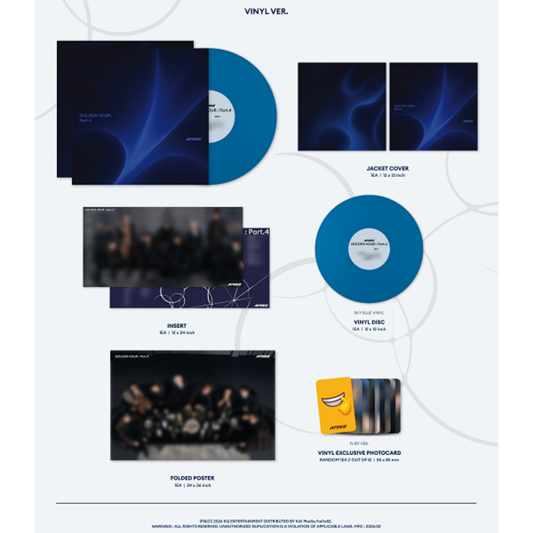 [PREORDER] ATEEZ - GOLDEN HOUR PART.4 (VINYL) - [POP-UP EXCLUSIVE]
