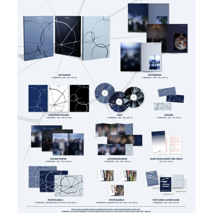 [PREORDER] ATEEZ (에이티즈) - GOLDEN HOUR PART.4 - 13TH MINI ALBUM