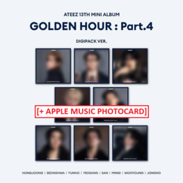 [PREORDER] ATEEZ (에이티즈) - GOLDEN HOUR PART.4 - [DIGIPACK] - 13TH MINI ALBUM + [APPLE MUSIC PHOTOCARD]
