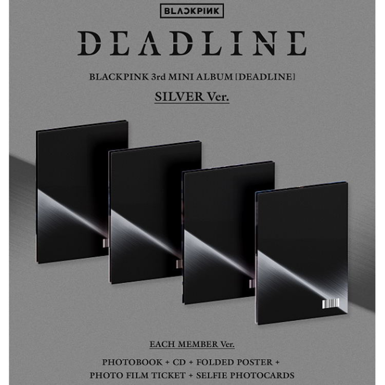 [PREORDER] BLACKPINK (블랙핑크) - DEADLINE - [SILVER VER. / SET] - 3RD MINI ALBUM + [WEVERSE GIFT]