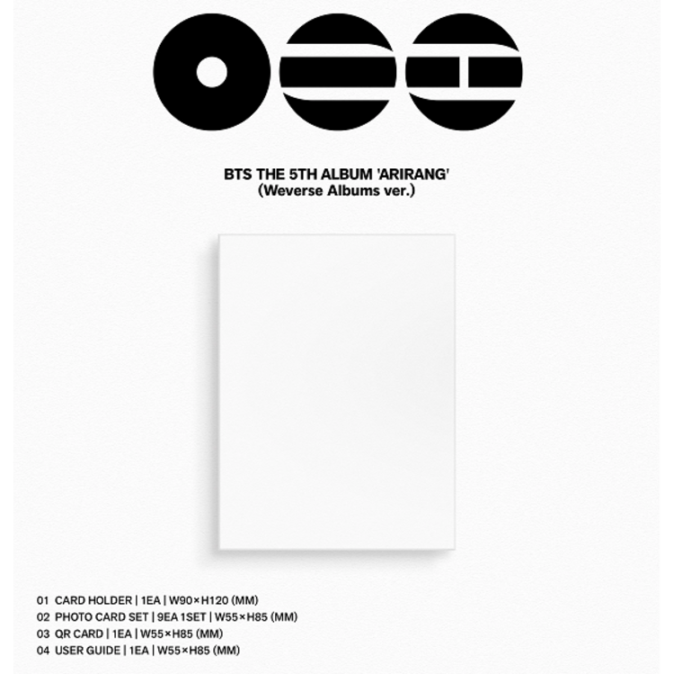[PREORDER] BTS (방탄소년단) - ARIRANG - [WEVERSE ALBUM] - 5TH ALBUM