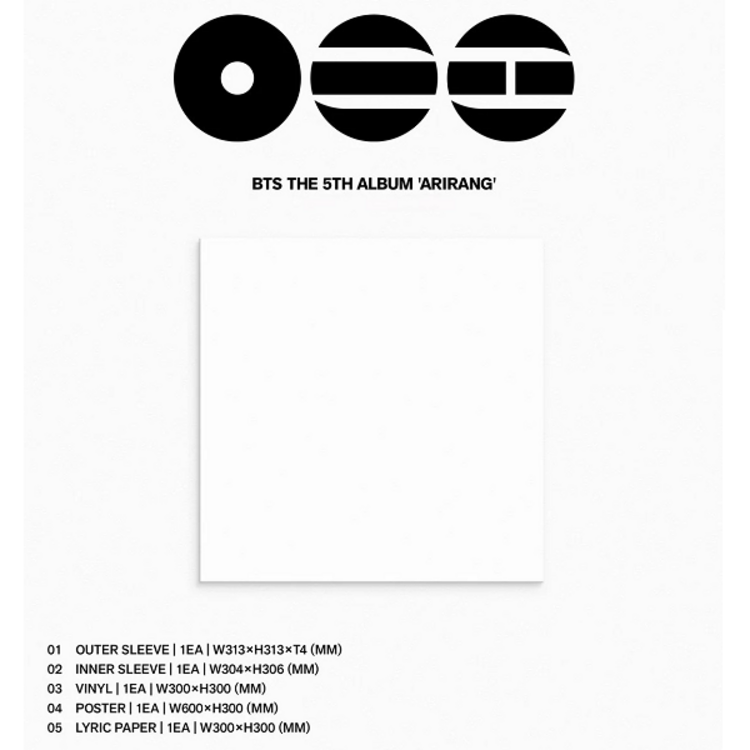 [PREORDER] BTS (방탄소년단) - ARIRANG - 5TH ALBUM (STANDARD VINYL)