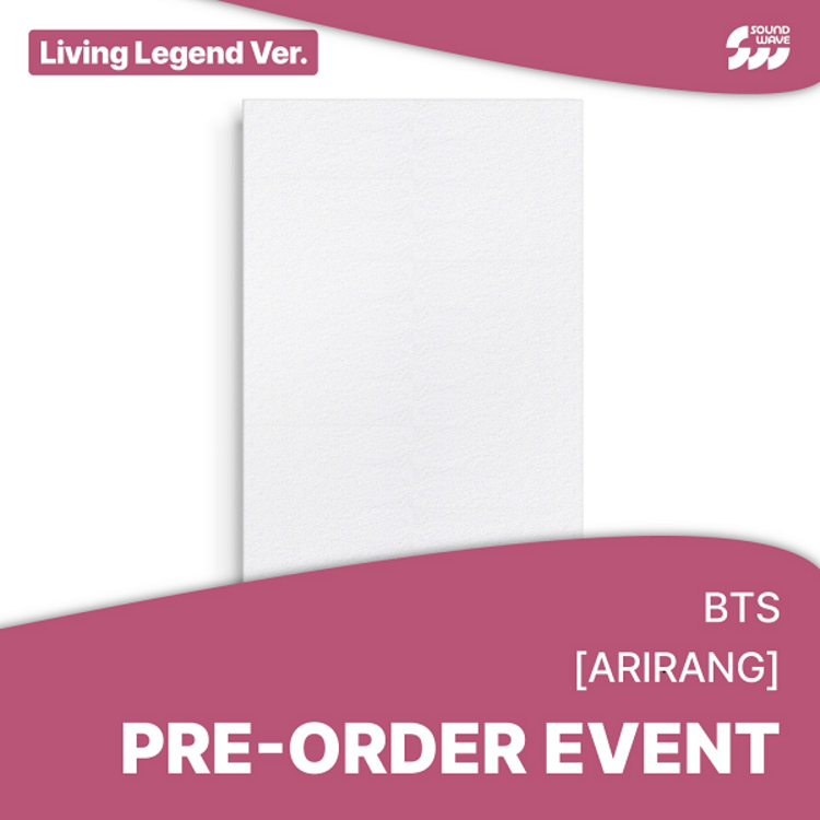 [PREORDER] BTS (방탄소년단) - ARIRANG - [LIVING LEGEND VER.] - 5TH ALBUM + [SOUNDWAVE PHOTOCARD]