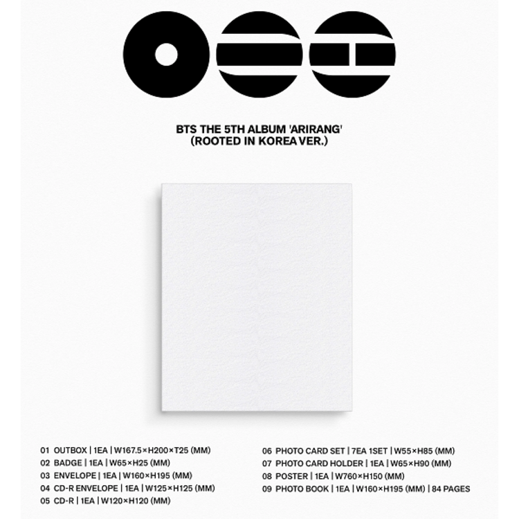 [PREORDER] BTS (방탄소년단) - ARIRANG - 5TH ALBUM [4 ALBUM SET + SOUNDWAVE GIFT]