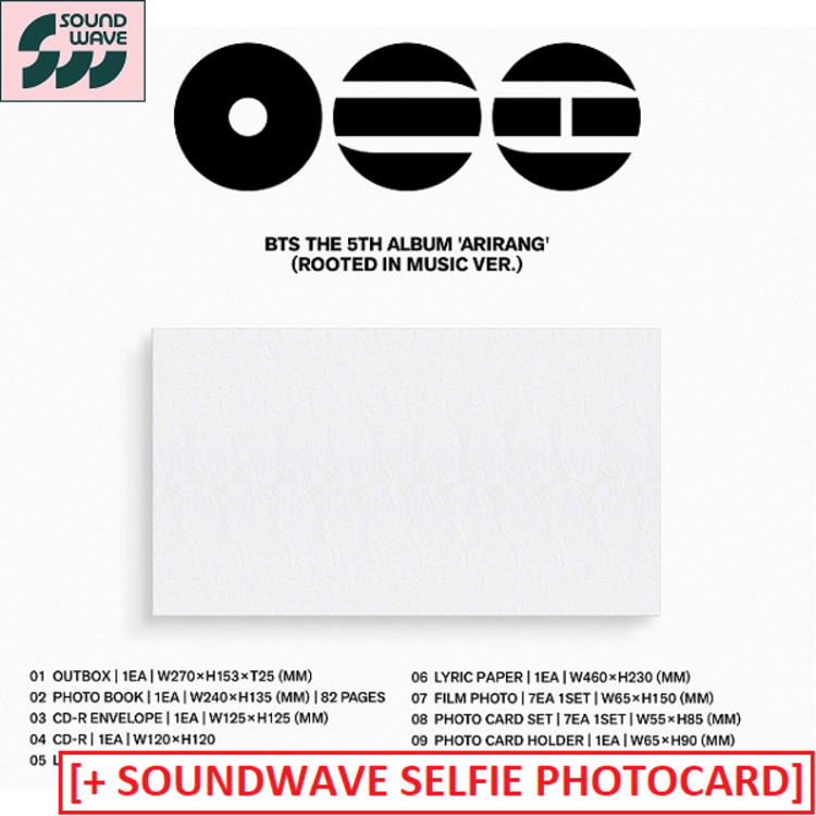 [PREORDER] BTS (방탄소년단) - ARIRANG - 5TH ALBUM + [SOUNDWAVE PHOTOCARD]