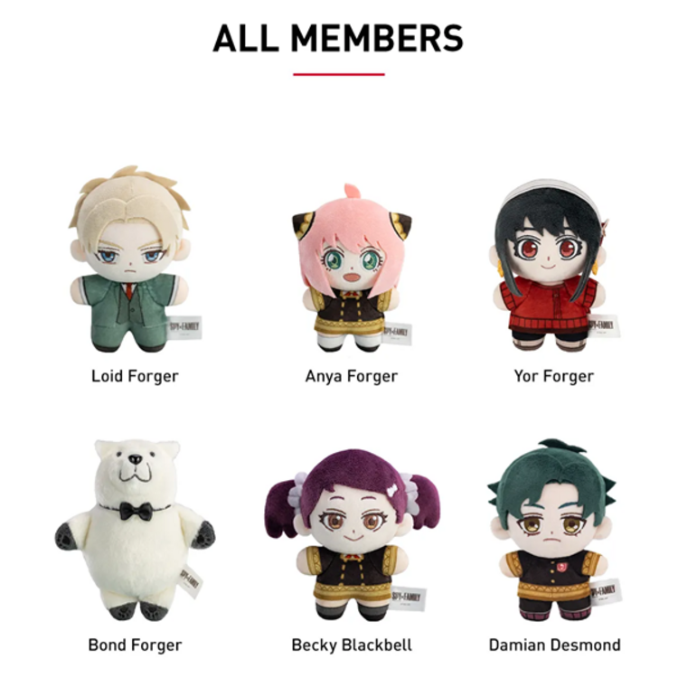 POP MART POP MART - SPY X FAMILY [CHARACTER SERIES] - PLUSH BLINDBOX