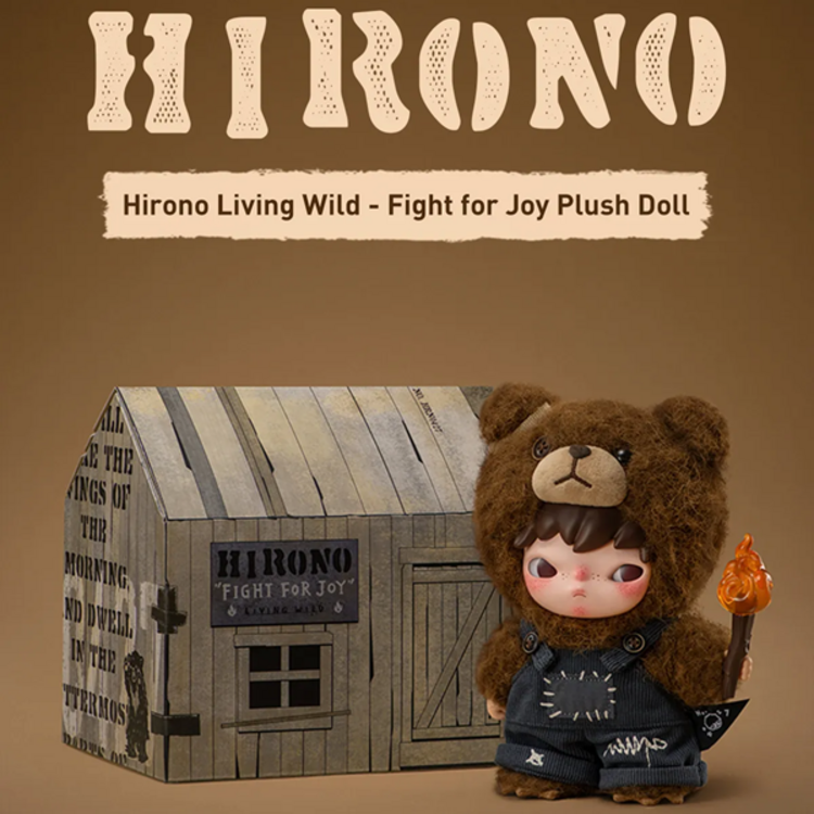 POP MART POP MART - HIRONO  [LIVING WILD] - FIGHT FOR JOY PLUSH DOLL