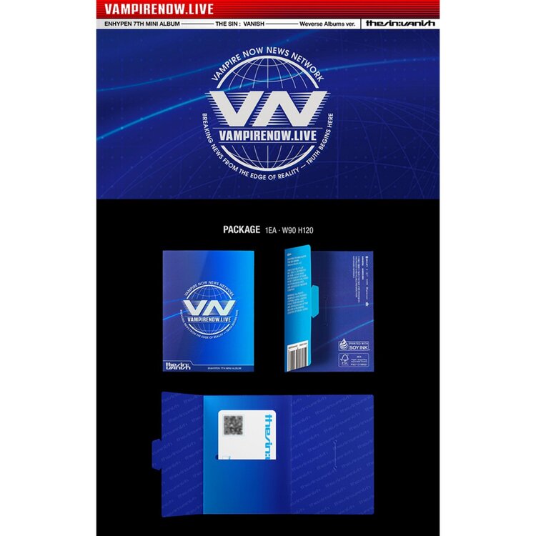 ENHYPEN (엔하이픈) - THE SIN : VANISH [WEVERSE ALBUM] - 7TH MINI ALBUM