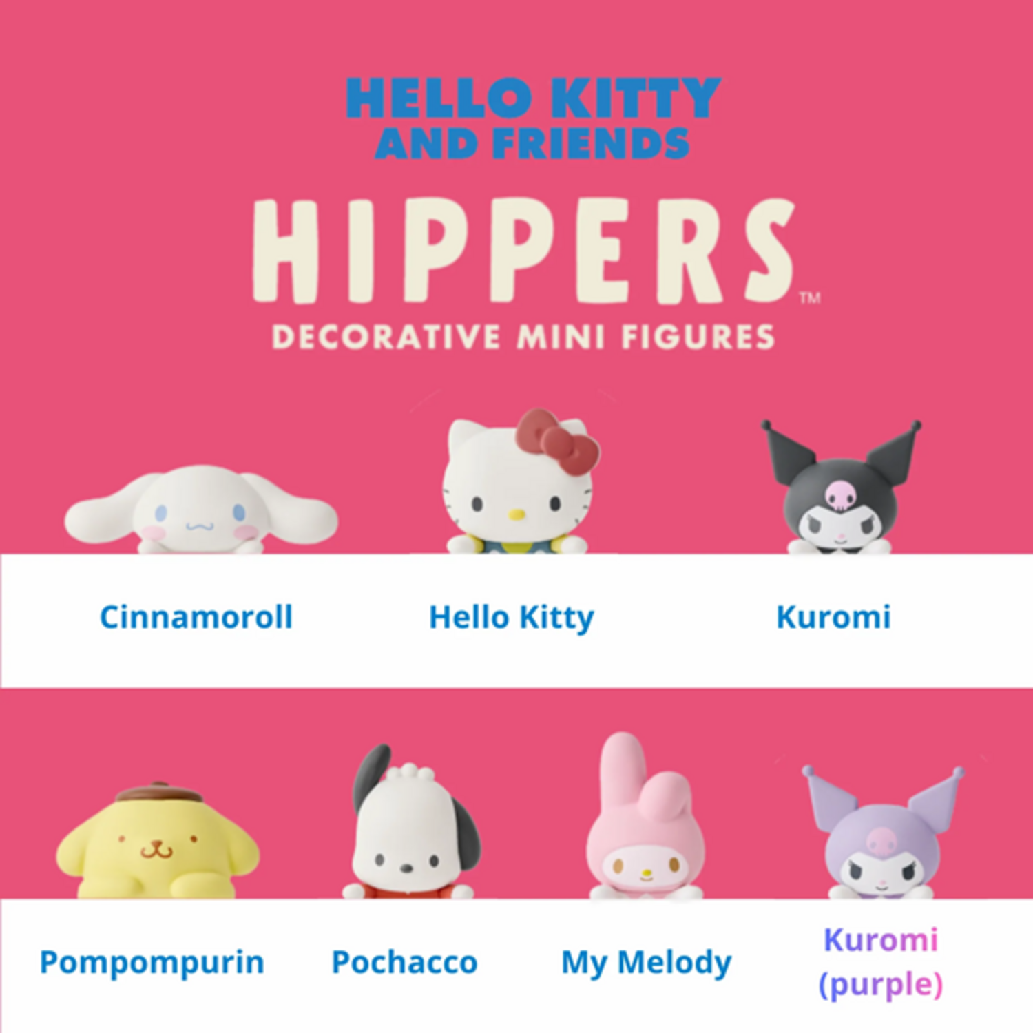 HELLO KITTY AND FRIENDS - HIPPERS - BLINDBOX DECORATIVE FIGURE
