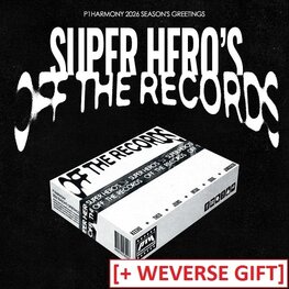 P1HARMONY (피원하모니) - 2026 SEASON'S GREETINGS [SUPER HERO'S OFF THE RECORDS] [DESK CALENDAR] PACKAGE + [WEVERSE GIFT]