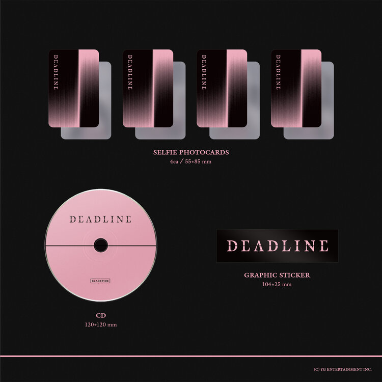 [PREORDER] BLACKPINK (블랙핑크) - DEADLINE - [BLACK / PINK VER.] - 3RD MINI ALBUM