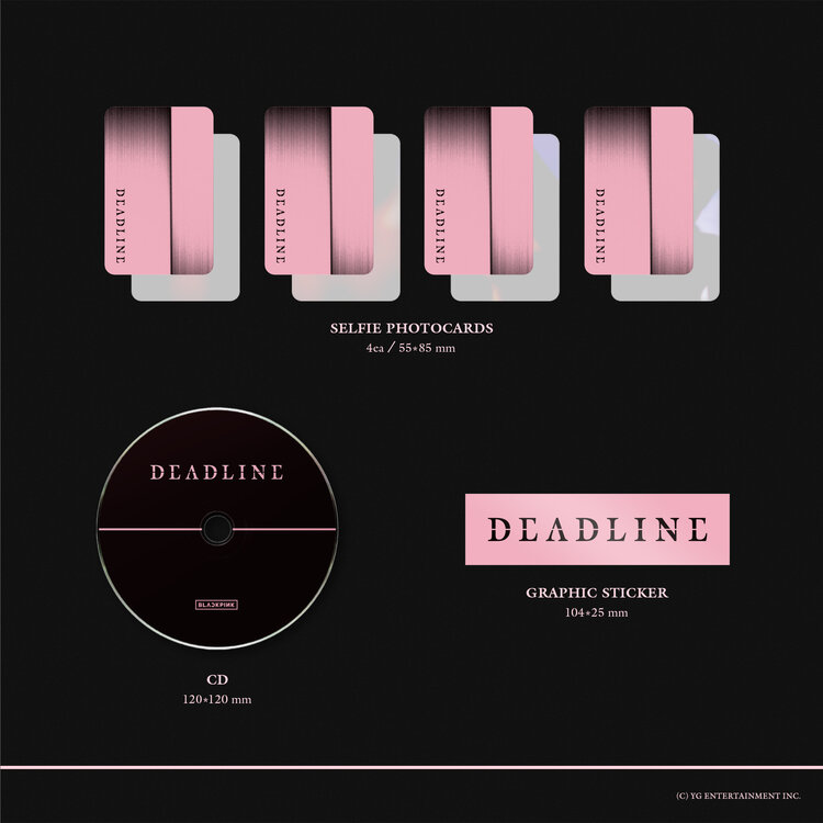 [PREORDER] BLACKPINK (블랙핑크) - DEADLINE - [BLACK + PINK VER. SET] - 3RD MINI ALBUM + [WEVERSE GIFT]