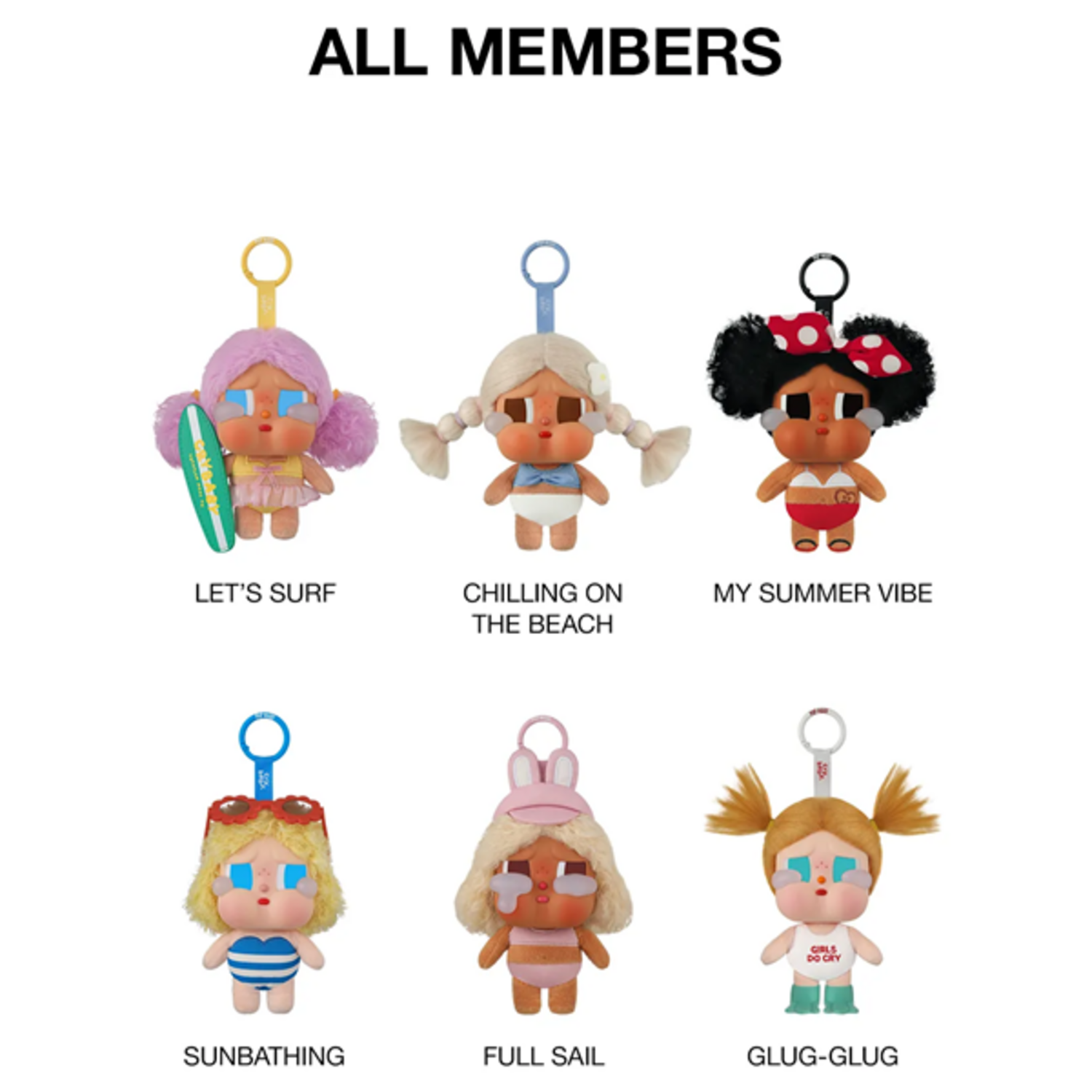 POP MART CRYBABY [VACATION MODE ON SERIES] VINYL PLUSH PENDANT