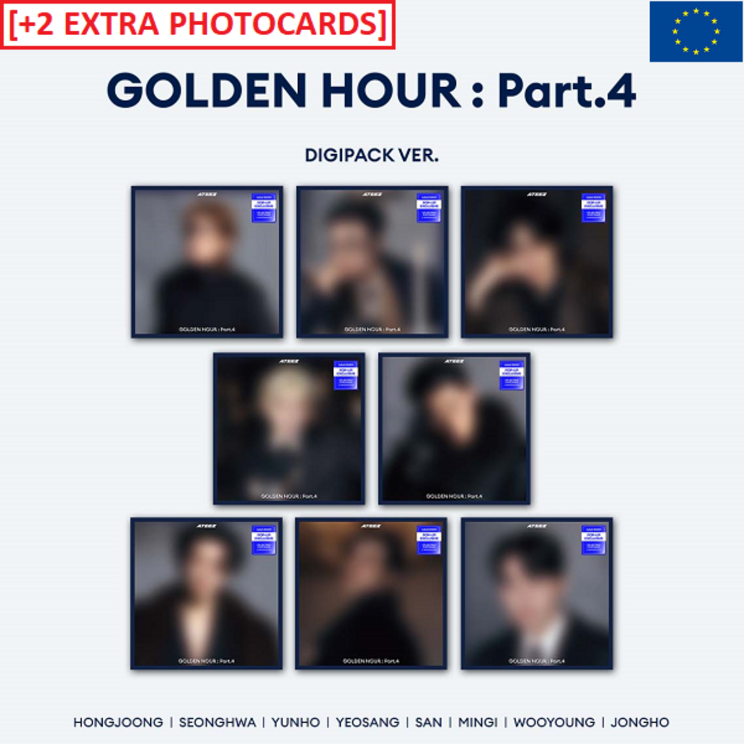 ATEEZ - GOLDEN HOUR PART.4 (DIGIPACK) - [EUROPE POP-UP EXCLUSIVE