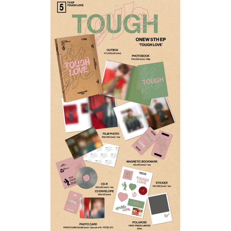 [PREORDER] ONEW (온유) [SHINEE] - TOUGH LOVE - [BOOK VER.] - 5TH EP