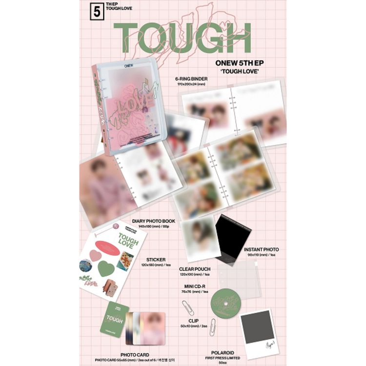 [PREORDER] ONEW (온유) [SHINEE] - TOUGH LOVE - [NOTE VER.] - 5TH EP