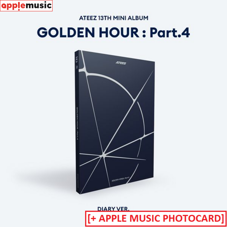 ATEEZ (에이티즈) - GOLDEN HOUR PART.4 - 13TH MINI ALBUM + [APPLE MUSIC PHOTOCARD]