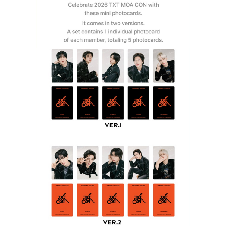 TXT (투모로우바이투게더) - MINI PHOTOCARD - [2026 TXT MOA CON] MD