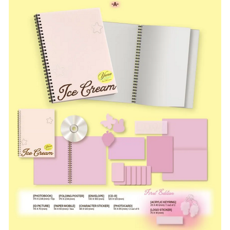 [PREORDER] YUNA (신유나) [ITZY] - ICE CREAM - [PHOTOBOOK VER.] - 1ST EP