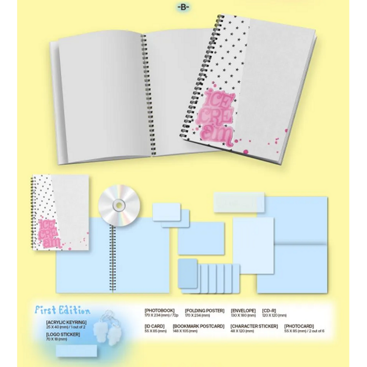 [PREORDER] YUNA (신유나) [ITZY] - ICE CREAM - [PHOTOBOOK VER.] - 1ST EP