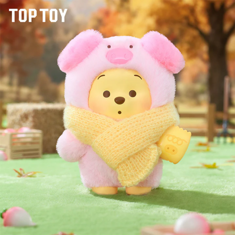 TOP TOY - DISNEY WINNIE THE POOH [HAPPY FARM] - PLUSH KEYCHAIN BLINDBOX