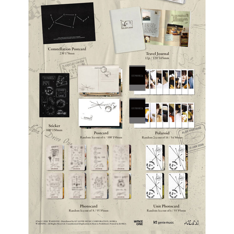 ALPHA DRIVE ONE (알파드라이브원) - EUPHORIA - [STAR ROAD VER.] - 1ST MINI ALBUM