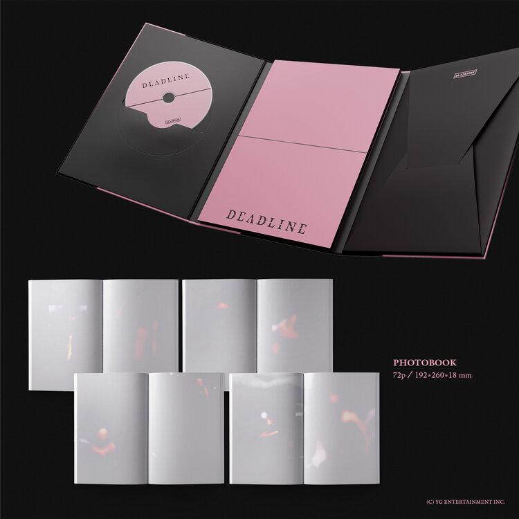 BLACKPINK (블랙핑크) - DEADLINE - [BLACK / PINK VER.] - 3RD MINI ALBUM + [YG SELECT GIFT]
