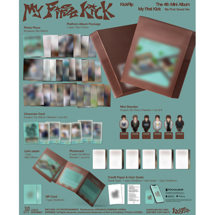 [PREORDER] KICKFLIP (킥플립) - MY FIRST KICK - [MY FIRST QUEST VER.] - 4TH MINI ALBUM