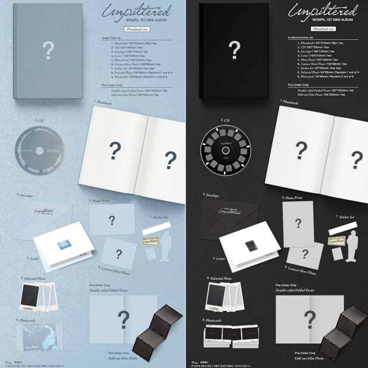 [PREORDER] WONPIL (원필) [DAY6] - UNPILTERED - 1ST MINI ALBUM