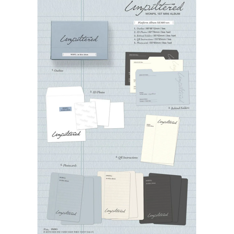 [PREORDER] WONPIL (원필) [DAY6] - UNPILTERED - [NEMO VER.] - 1ST MINI ALBUM
