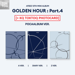 ATEEZ (에이티즈) - GOLDEN HOUR PART.4 - [POCA ALBUM] - 13TH MINI ALBUM + [KQ TOKTOQ PHOTOCARD]