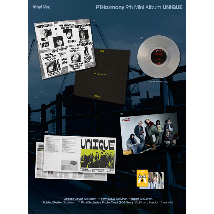 P1HARMONY - UNIQUE (VINYL) - POP-UP EXCLUSIVE