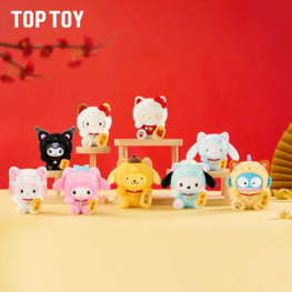 TOP TOY - SANRIO CHARACTERS [LUCKY CAT] - PLUSH DOLL KEYCHAIN BLINDBOX